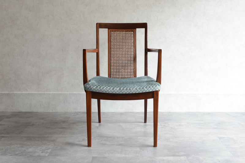 G-PLAN　ジープラン　ラタンアームチェア　座面張替済