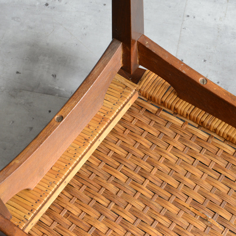 デンマーク ヴィンテージ　ラタンスツール