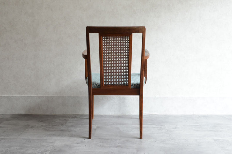 G-PLAN　ジープラン　ラタンアームチェア　座面張替済