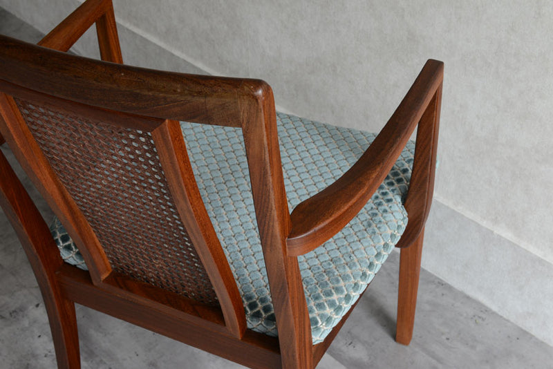 G-PLAN　ジープラン　ラタンアームチェア　座面張替済