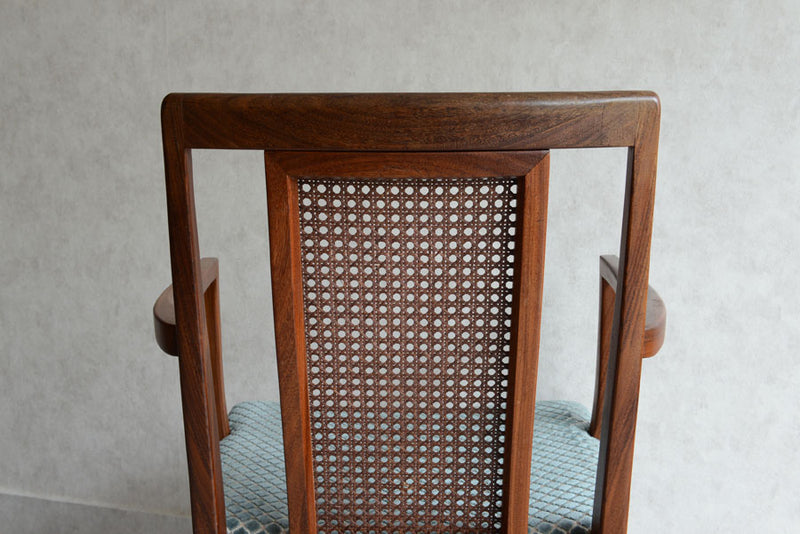 G-PLAN　ジープラン　ラタンアームチェア　座面張替済