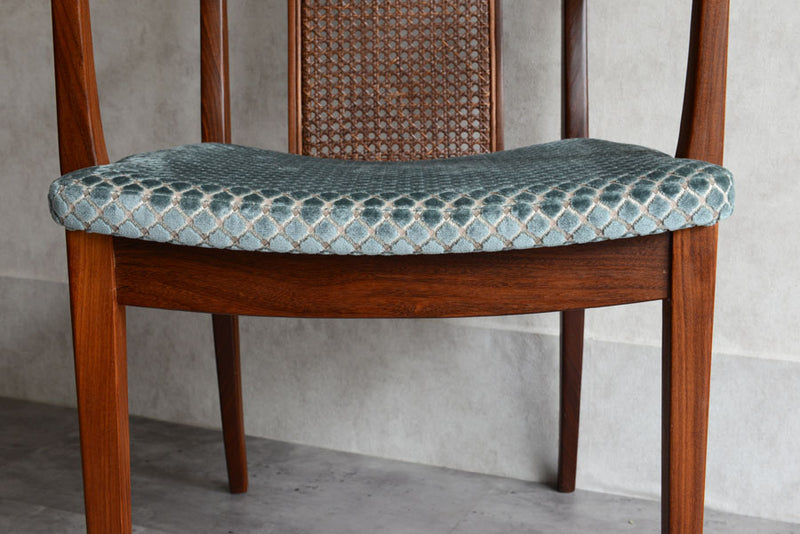 G-PLAN　ジープラン　ラタンアームチェア　座面張替済