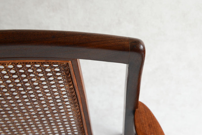 G-PLAN　ジープラン　ラタンアームチェア　座面張替済