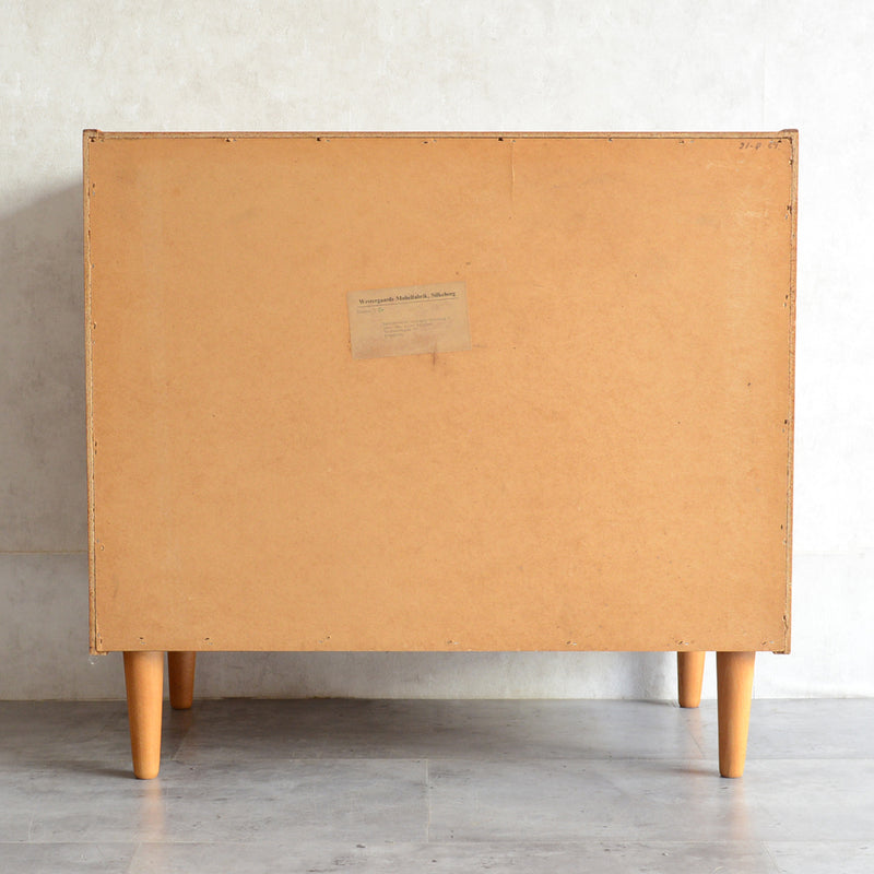 デンマークヴィンテージ  オーク4段チェスト3-4 (ウッドオイル仕上）