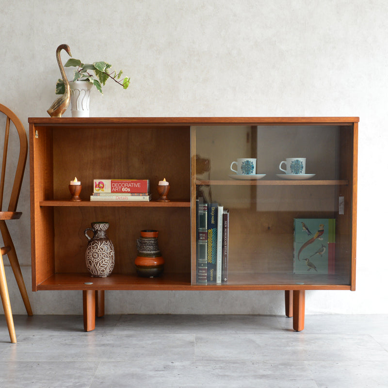 AVALON アバロン チーク ガラスキャビネット 38