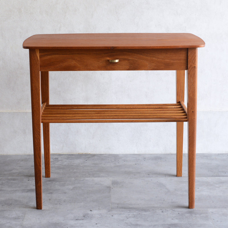 デンマーク ヴィンテージ　1段チェスト/サイドテーブル3-1(ウッドオイル仕上）
