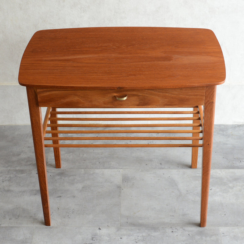 デンマーク ヴィンテージ　1段チェスト/サイドテーブル3-1(ウッドオイル仕上）