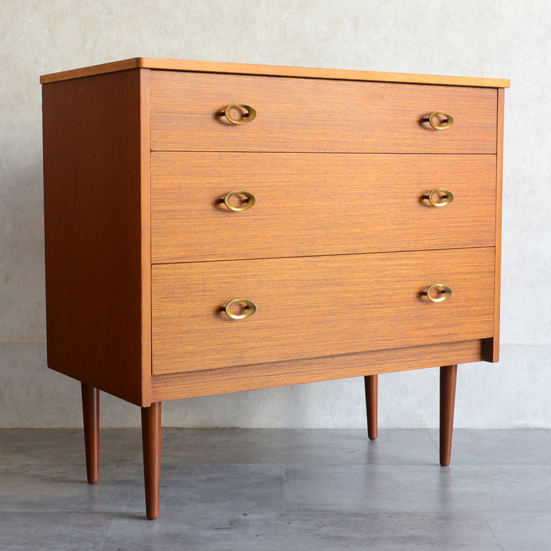 60s イギリス ヴィンテージチェスト10 (3段）