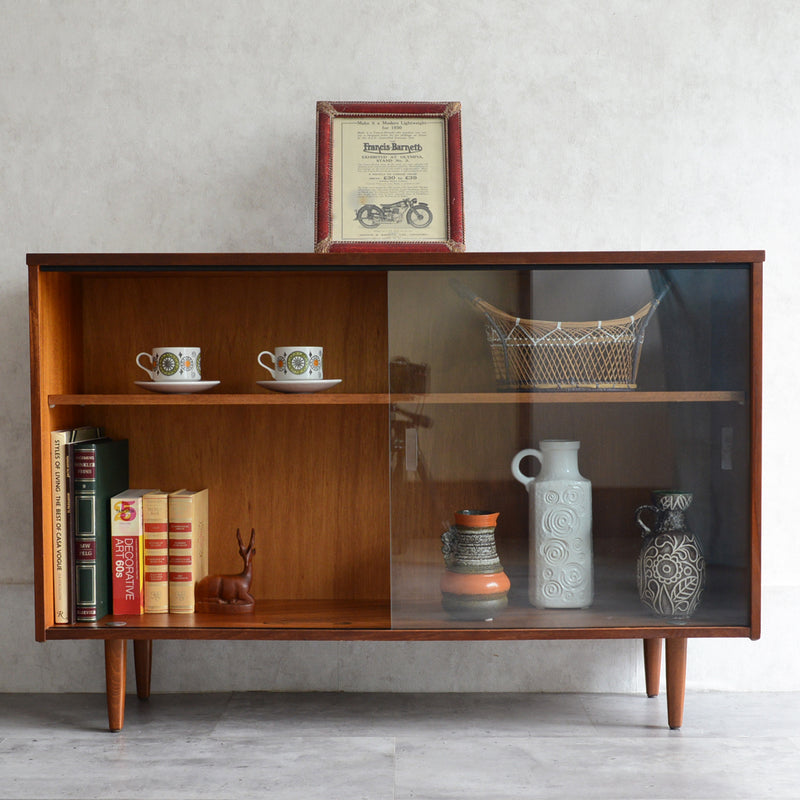 AVALON アバロン　チークガラスキャビネット