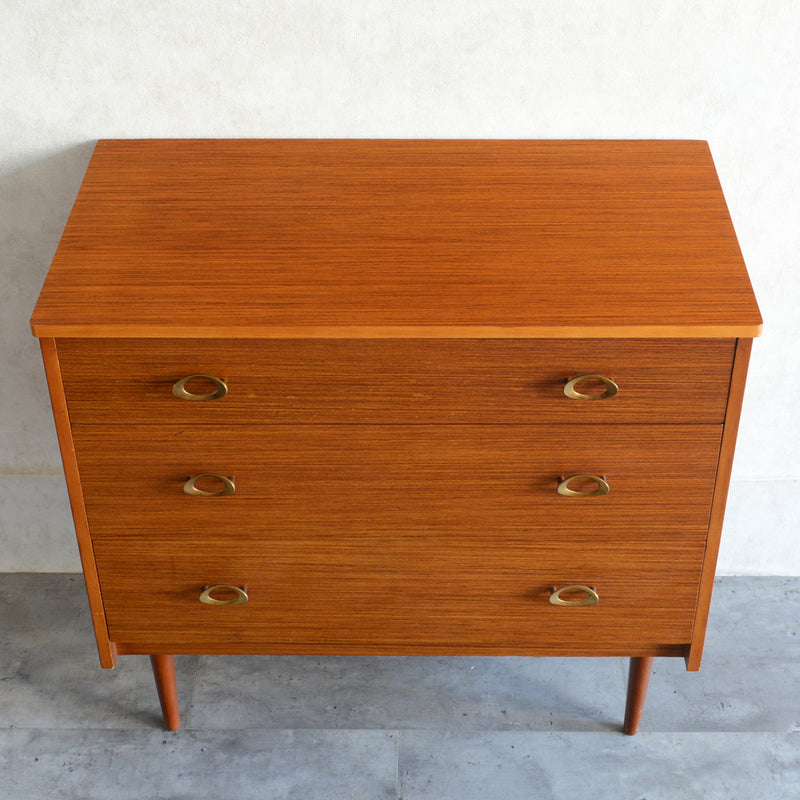 60s イギリス ヴィンテージチェスト10 (3段）