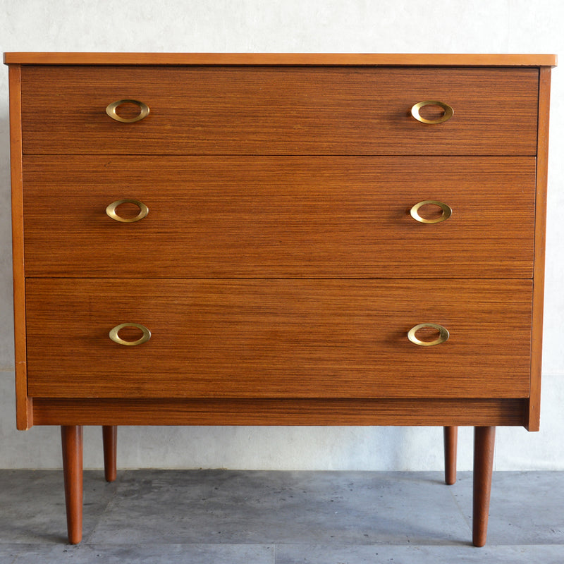 60s イギリス ヴィンテージチェスト10 (3段）