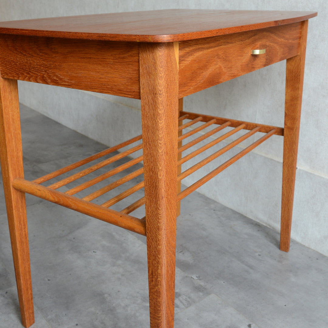 デンマーク ヴィンテージ　1段チェスト/サイドテーブル3-1(ウッドオイル仕上）