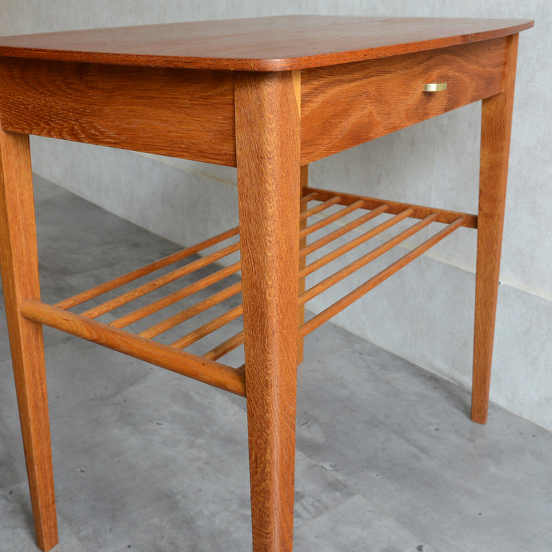 デンマーク ヴィンテージ　1段チェスト/サイドテーブル3-1(ウッドオイル仕上）