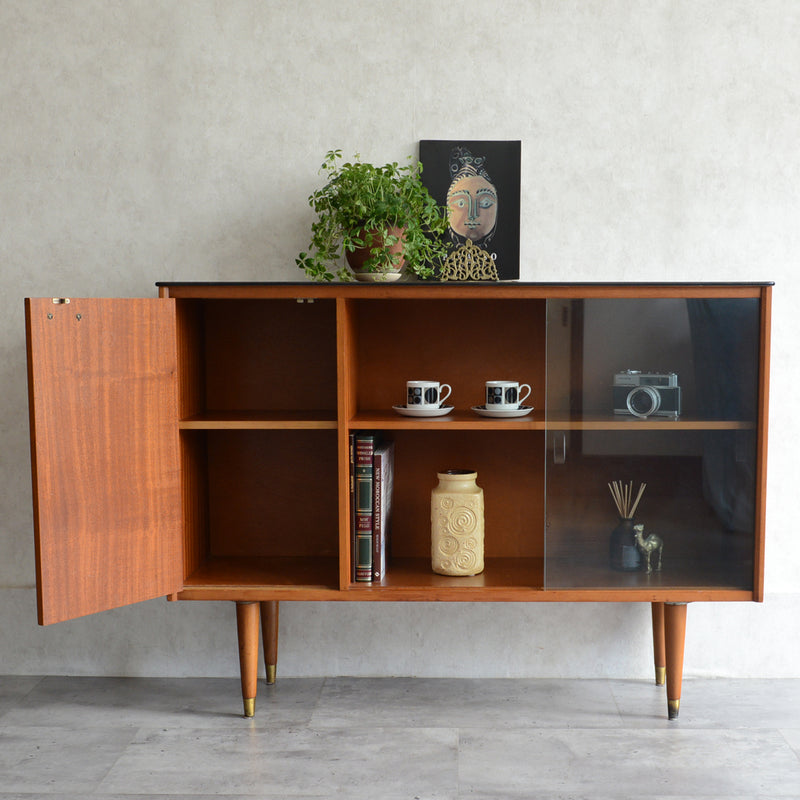 VANSON(バンソン)ガラスキャビネット20(木扉付)