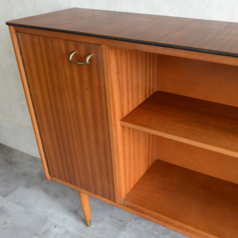 VANSON(バンソン)ガラスキャビネット20(木扉付)