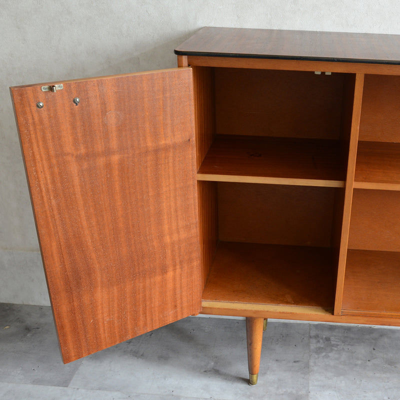 VANSON(バンソン)ガラスキャビネット20(木扉付)