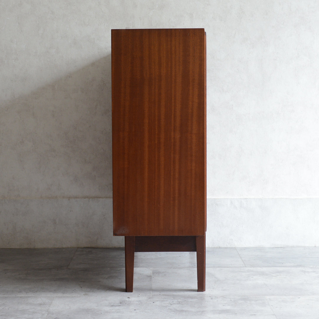 60s ヴィンテージ ガラスキャビネット 21（天板剝離再塗装）