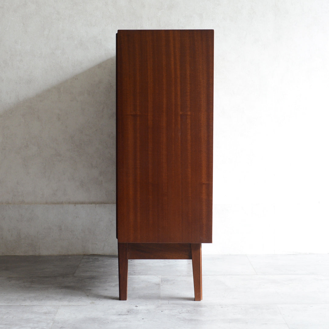 60s ヴィンテージ ガラスキャビネット 21（天板剝離再塗装）