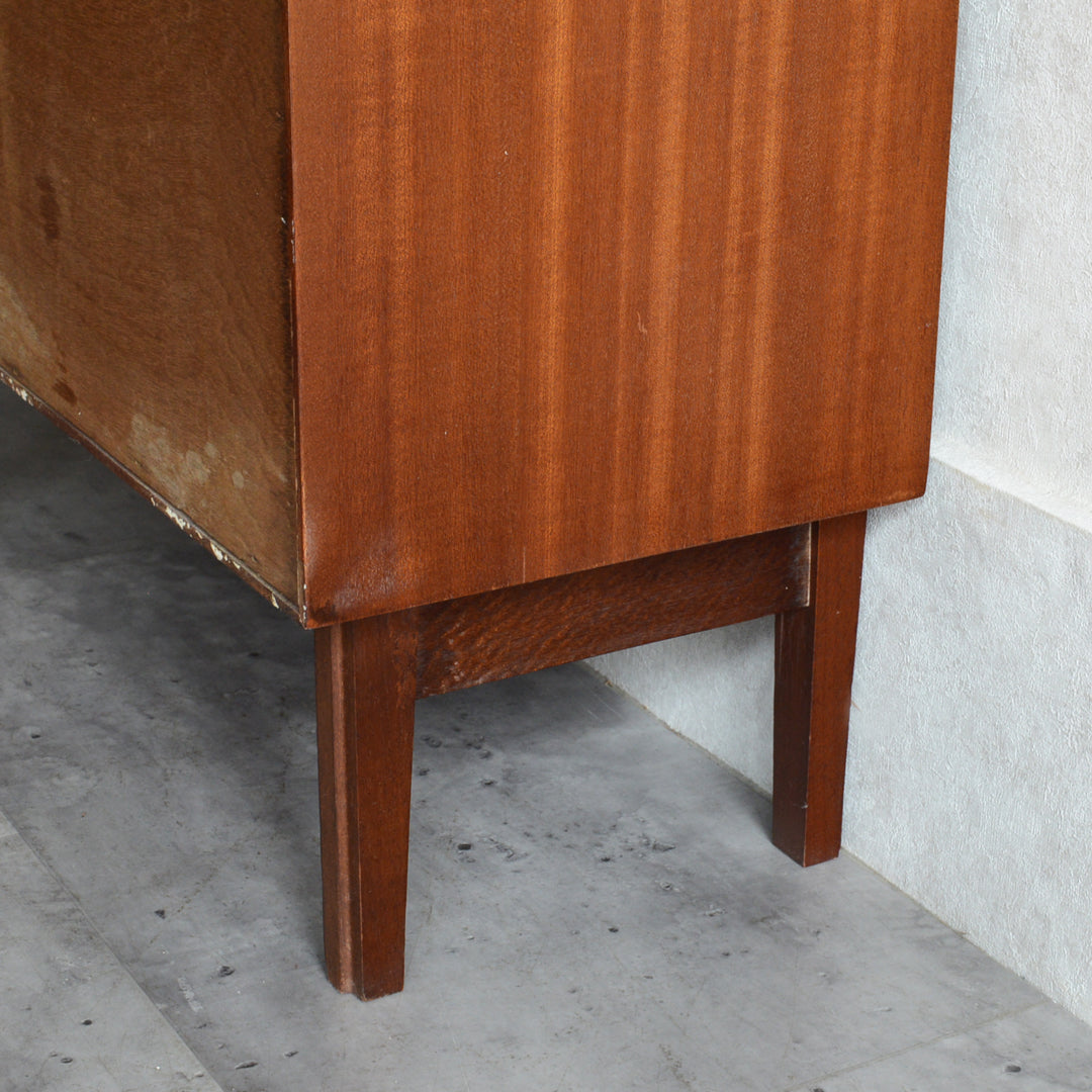 60s ヴィンテージ ガラスキャビネット 21（天板剝離再塗装）