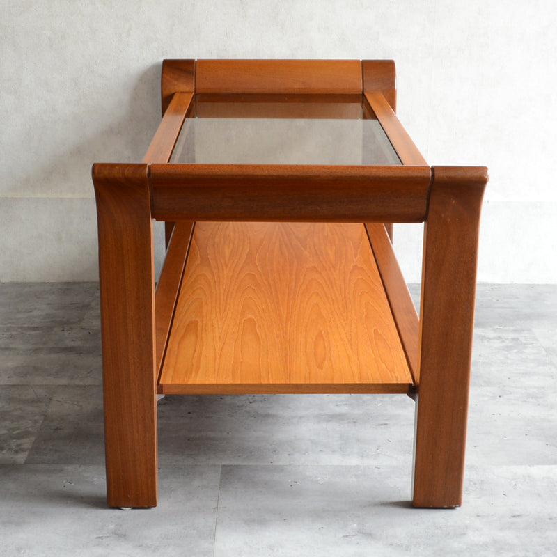 ミッドセンチュリー ガラストップローテーブル 10