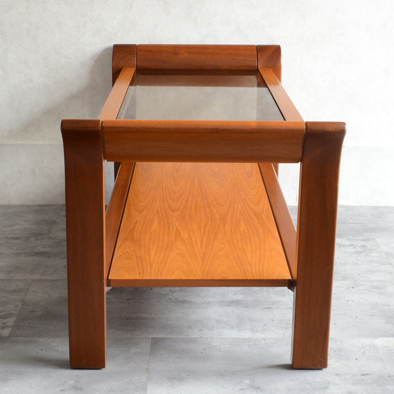 ミッドセンチュリー ガラストップローテーブル 10