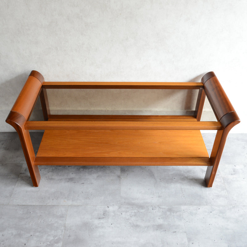 ミッドセンチュリー ガラストップローテーブル 10