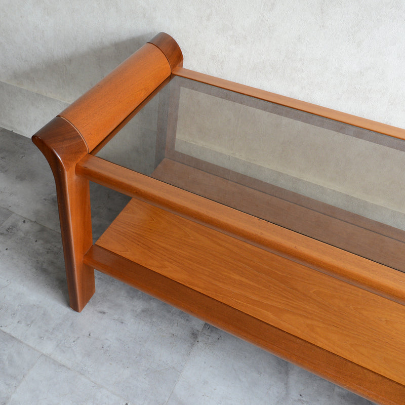 ミッドセンチュリー ガラストップローテーブル 10