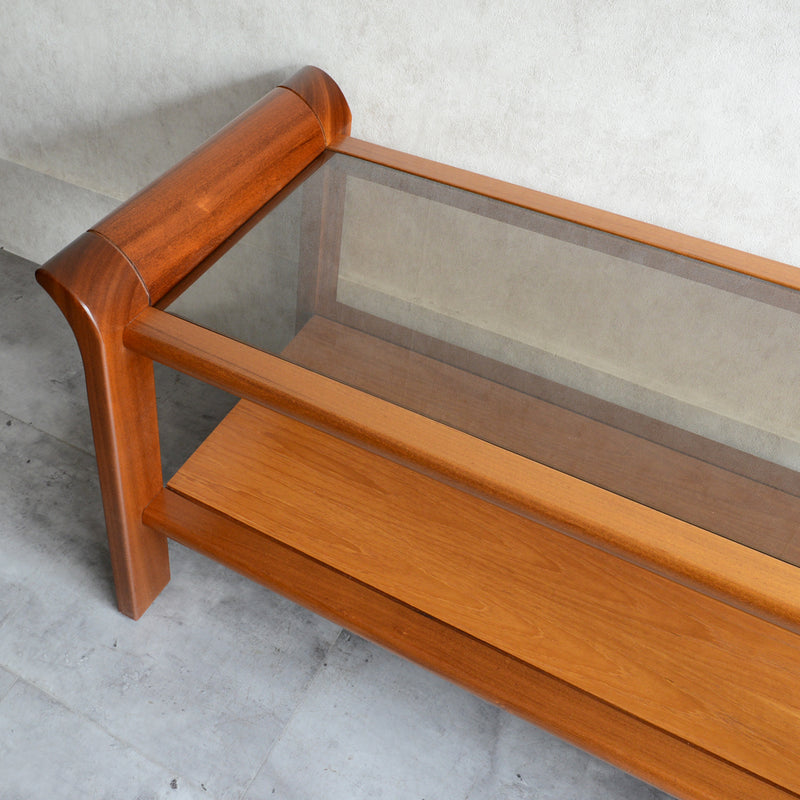 ミッドセンチュリー ガラストップローテーブル 10