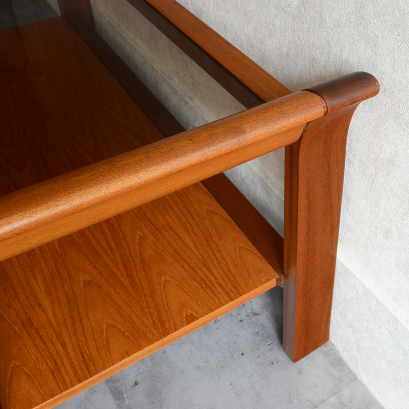 ミッドセンチュリー ガラストップローテーブル 10