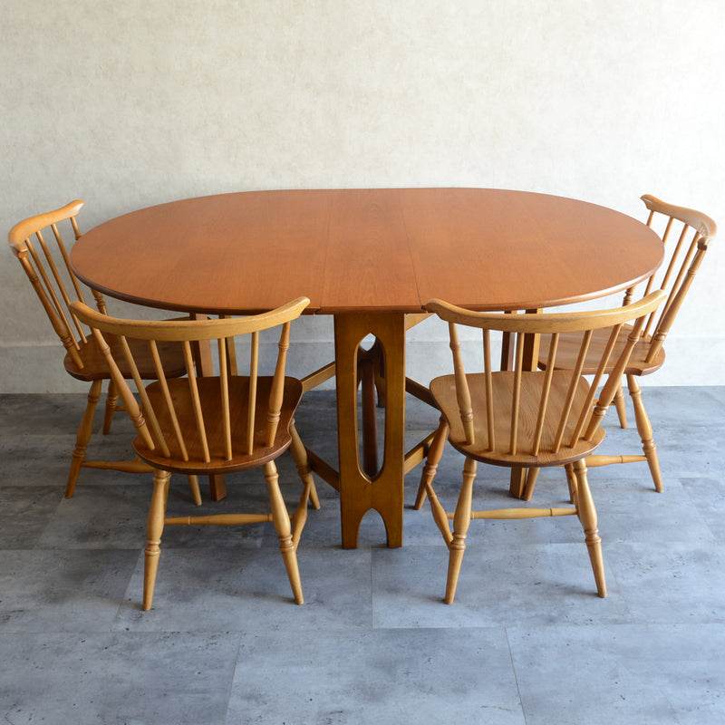 Jentique ジェンティーク　ゲートレッグテーブル 01(天板剥離再塗装済)