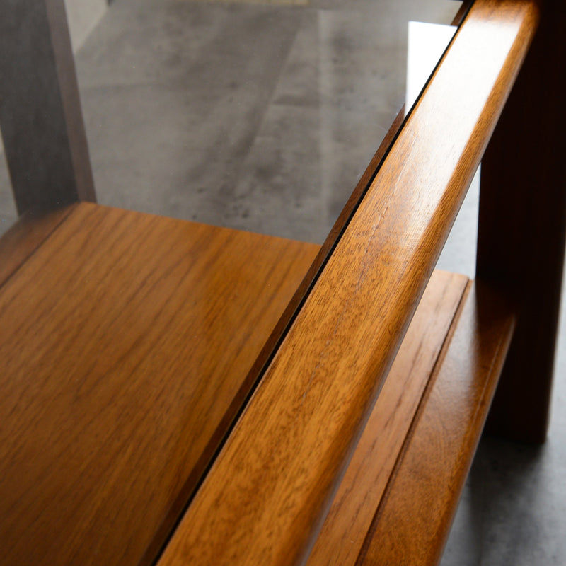 ミッドセンチュリー ガラストップローテーブル 10