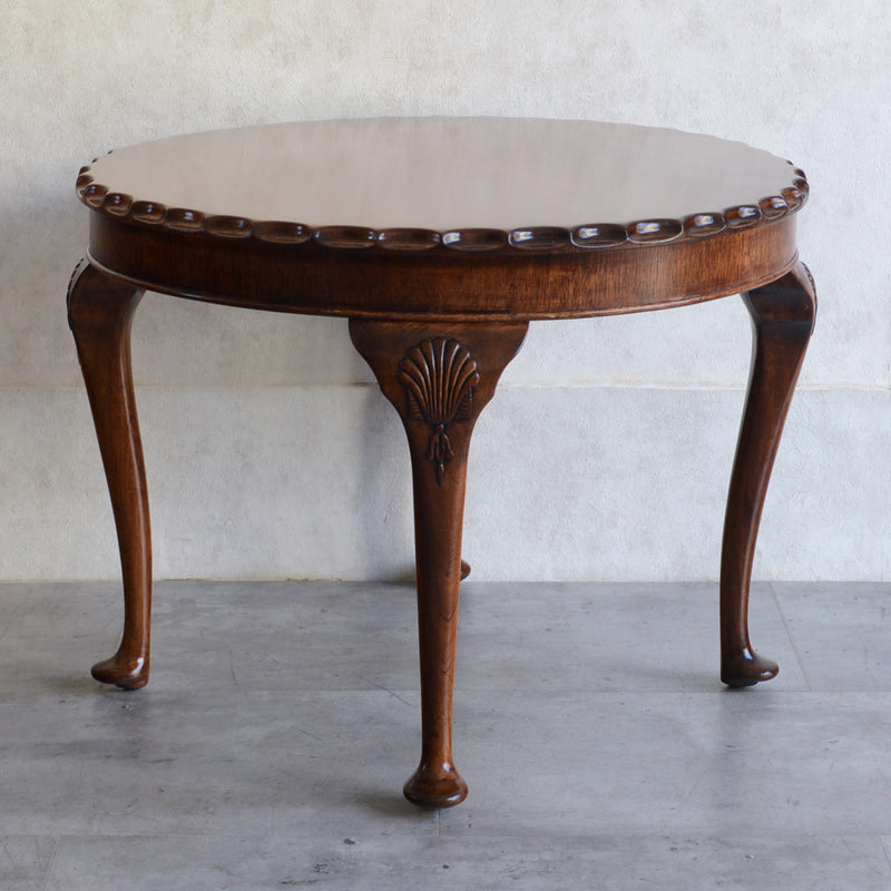 クラシック　マホガニー ラウンド ローテーブル 13