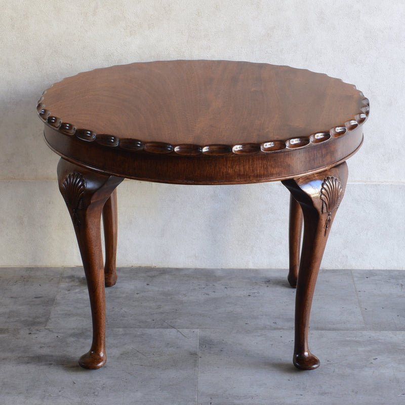 クラシック　マホガニー ラウンド ローテーブル 13