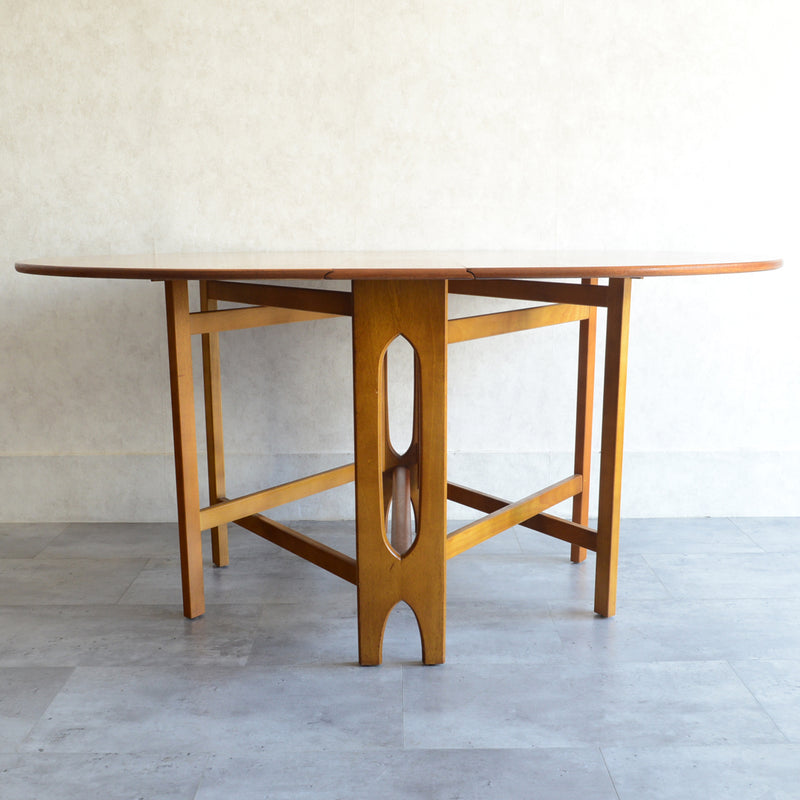 Jentique ジェンティーク　ゲートレッグテーブル 01(天板剥離再塗装済)