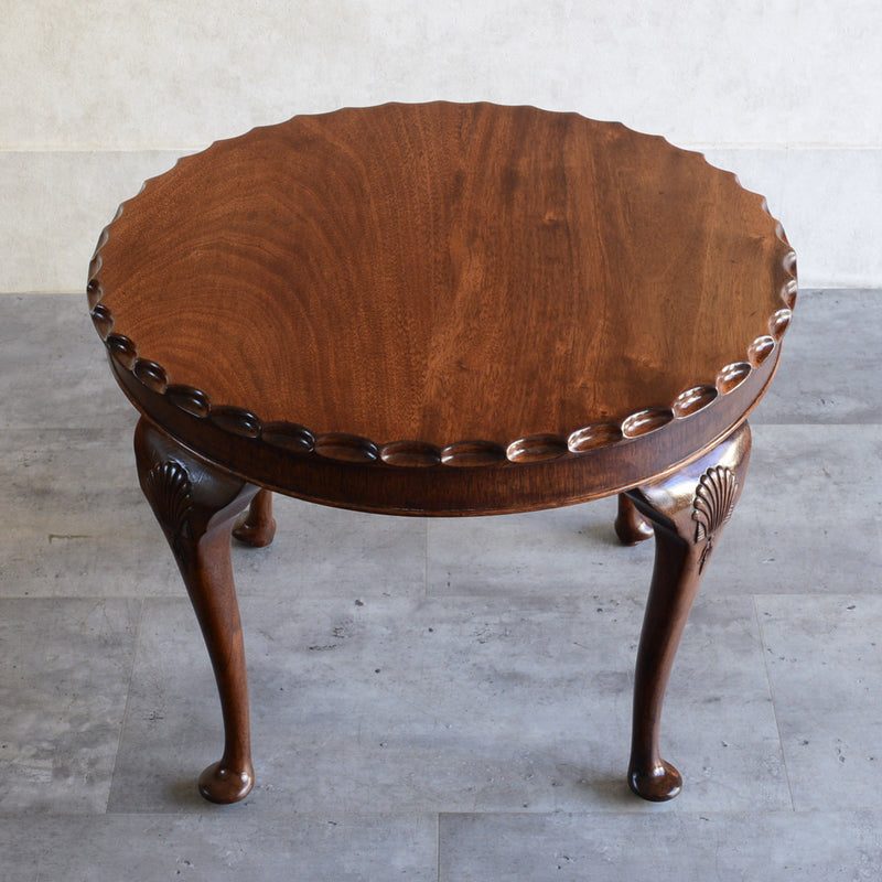 クラシック　マホガニー ラウンド ローテーブル 13