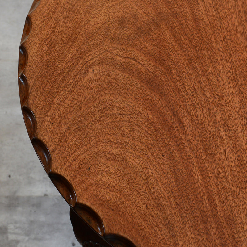 クラシック　マホガニー ラウンド ローテーブル 13