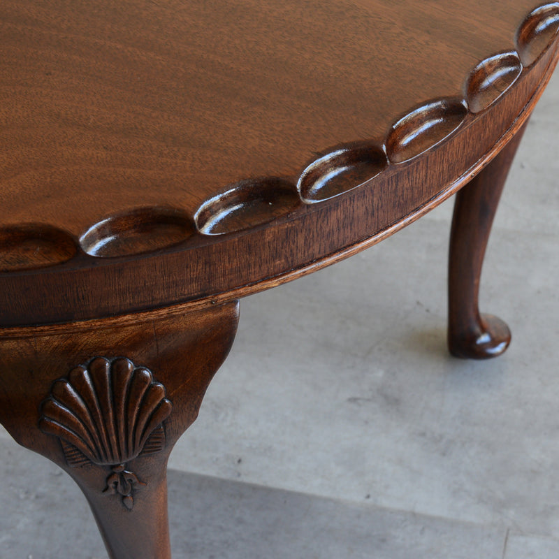 クラシック　マホガニー ラウンド ローテーブル 13