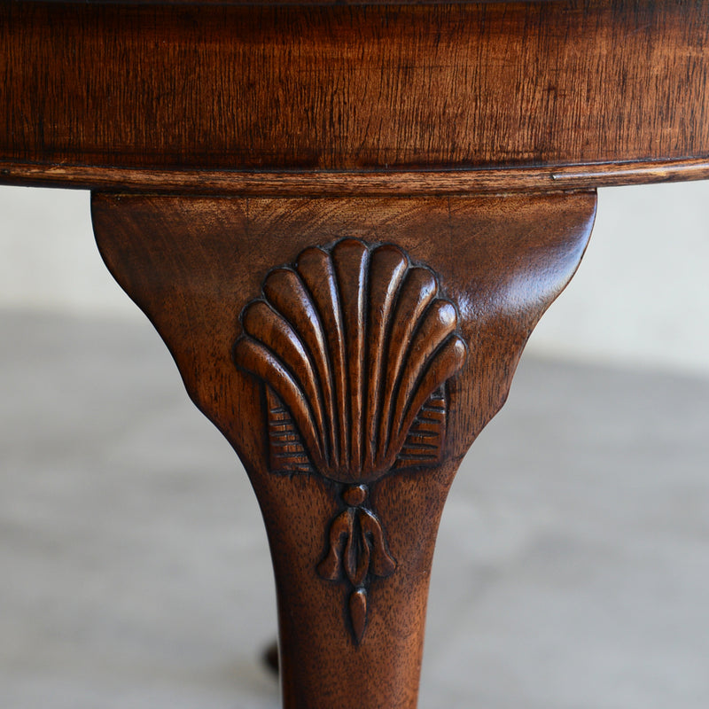 クラシック　マホガニー ラウンド ローテーブル 13