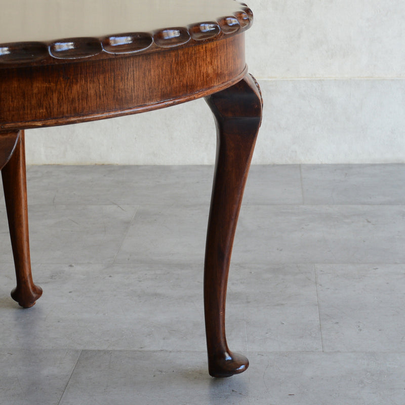 クラシック　マホガニー ラウンド ローテーブル 13