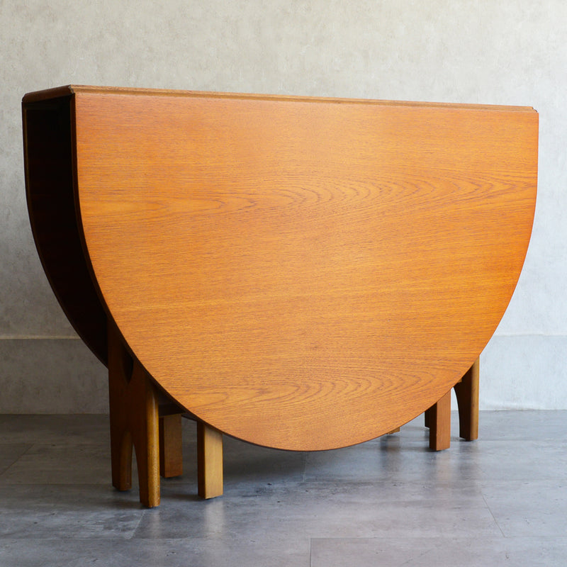 Jentique ジェンティーク　ゲートレッグテーブル 01(天板剥離再塗装済)