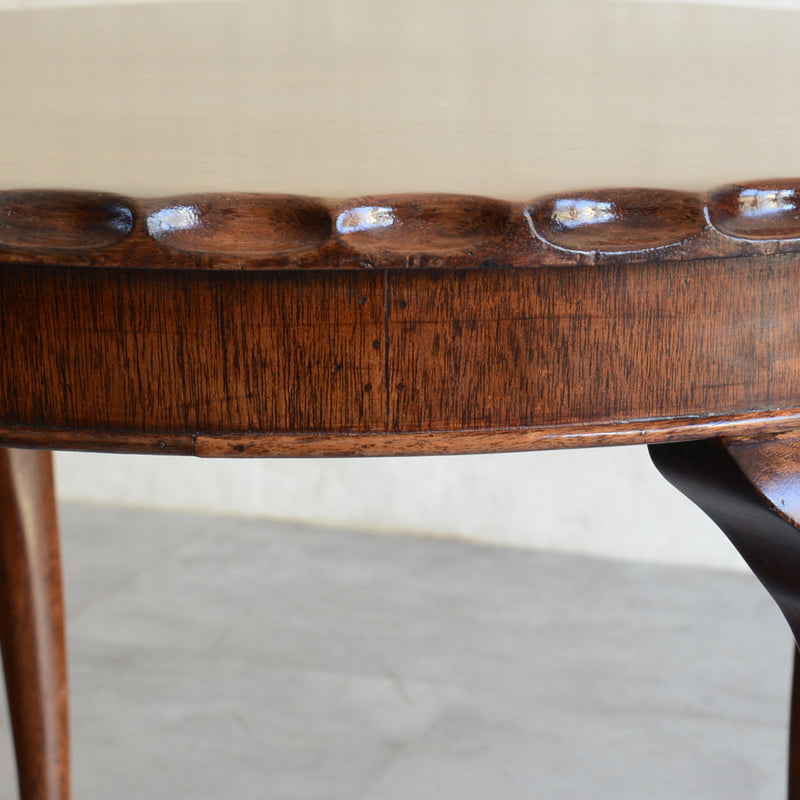 クラシック　マホガニー ラウンド ローテーブル 13