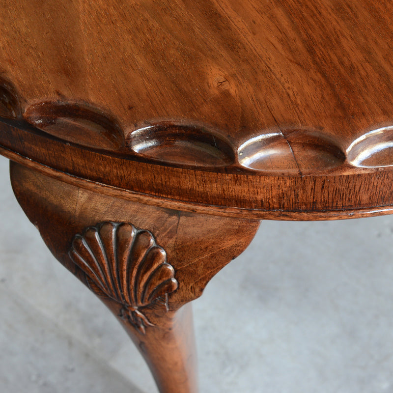 クラシック　マホガニー ラウンド ローテーブル 13