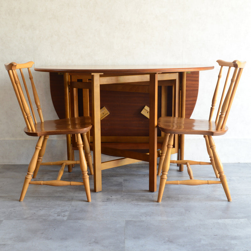 Jentique ジェンティーク　ゲートレッグテーブル 01(天板剥離再塗装済)