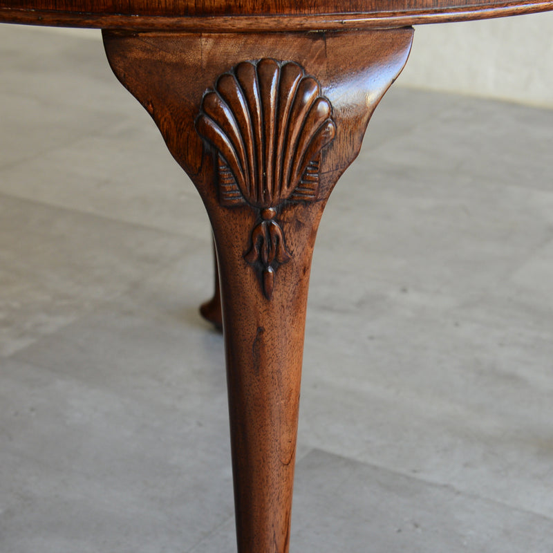 クラシック　マホガニー ラウンド ローテーブル 13