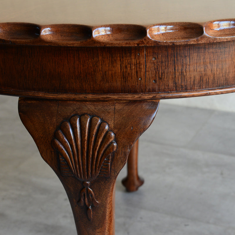 クラシック　マホガニー ラウンド ローテーブル 13