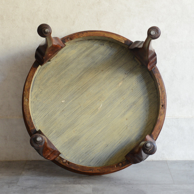 クラシック　マホガニー ラウンド ローテーブル 13