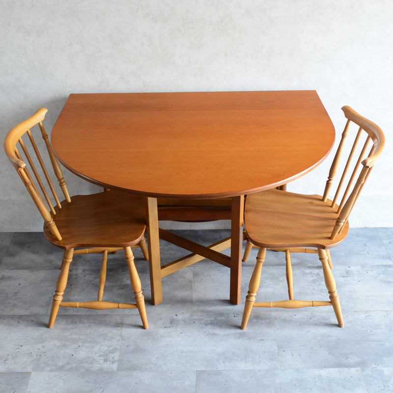 Jentique ジェンティーク　ゲートレッグテーブル 01(天板剥離再塗装済)