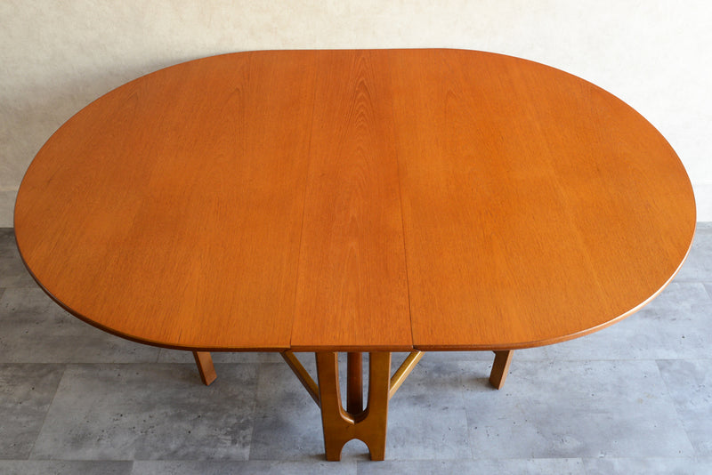 Jentique ジェンティーク　ゲートレッグテーブル 01(天板剥離再塗装済)