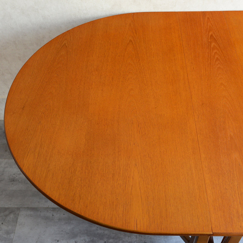 Jentique ジェンティーク　ゲートレッグテーブル 01(天板剥離再塗装済)