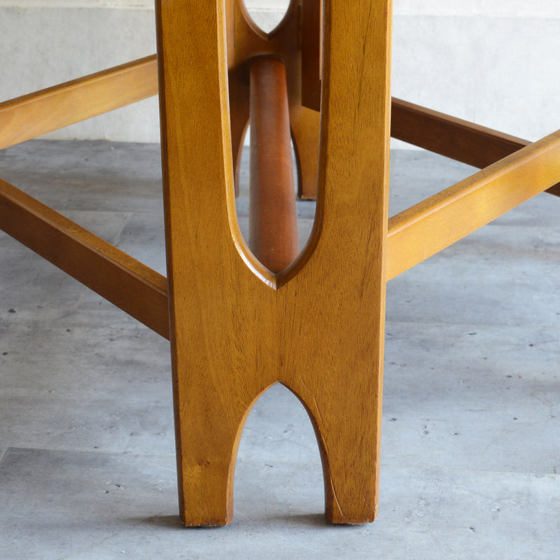 Jentique ジェンティーク　ゲートレッグテーブル 01(天板剥離再塗装済)